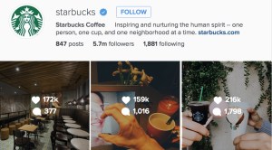 Starbucks Instagram